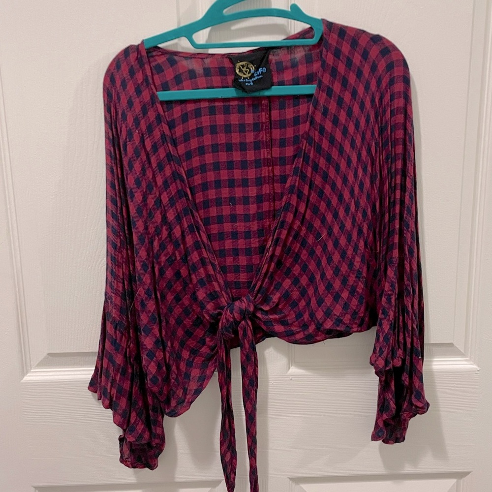 Blue life Cropped longsleeve